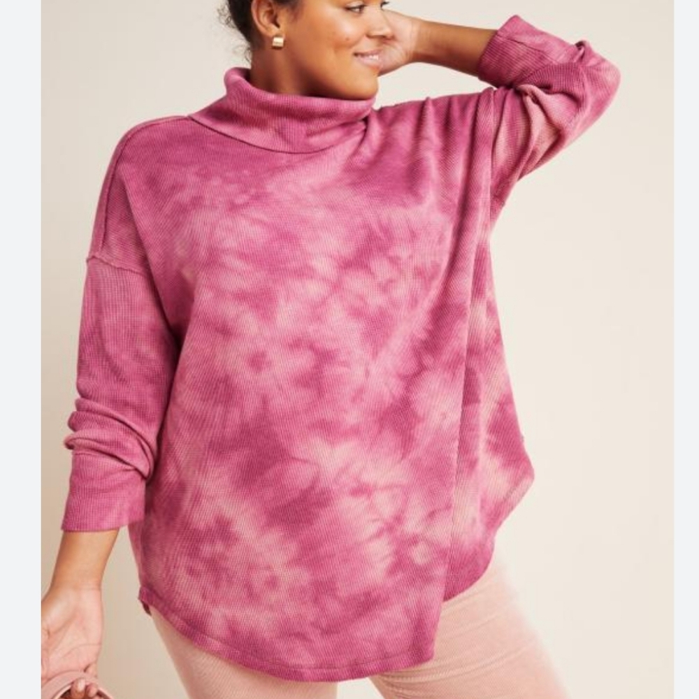Maeve Anthropologie Ainsley Tie Dye Thermal Top sz XS